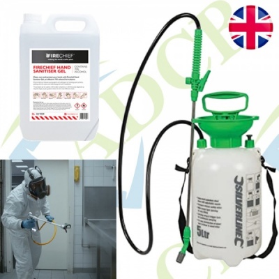 Disinfectant 99.9% Portable 5L Pressure Fogger Sprayer Set For Home Commercial Car Taxi etc